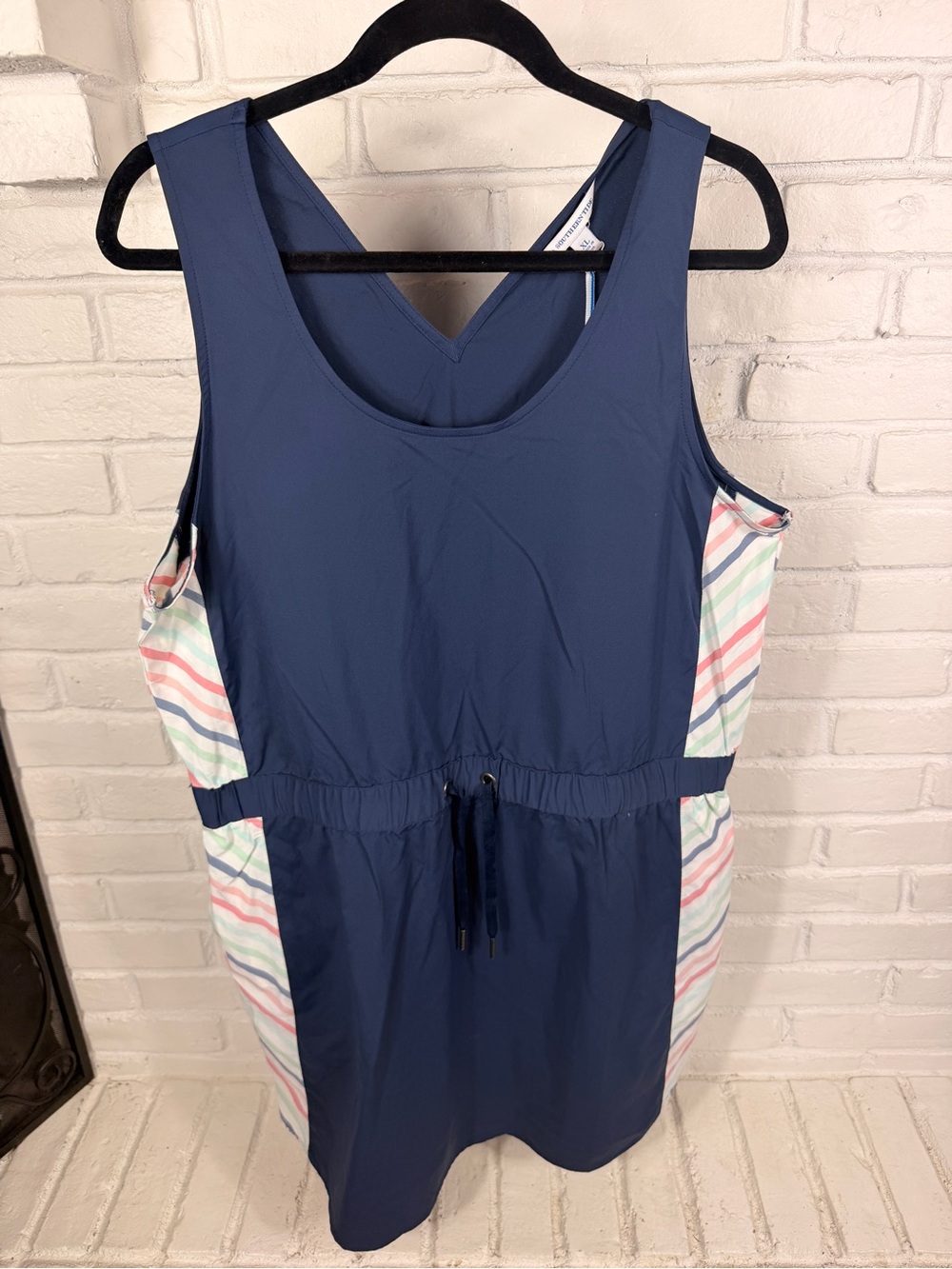 Southern Tide Performance Sleeveless‎ Swim Cover Up Dress XL NWT UPF Navy